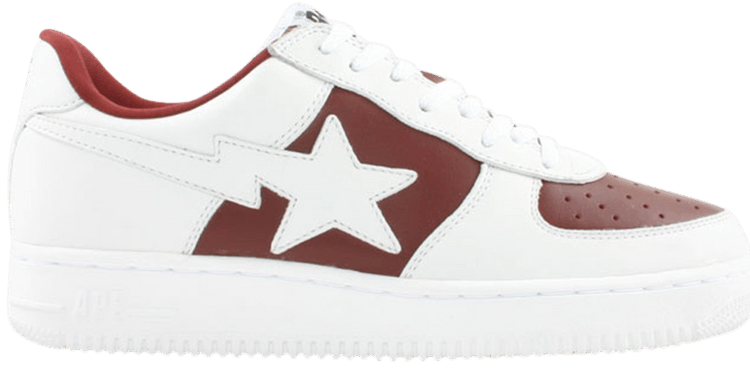 Bapesta FS 001 Low White Burgundy