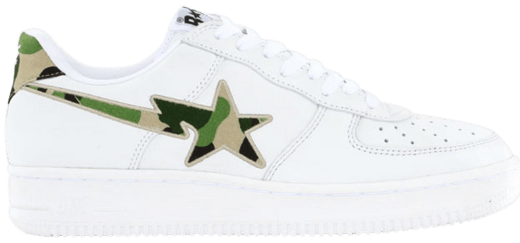 Bapesta FS 001 Low White Green Camo