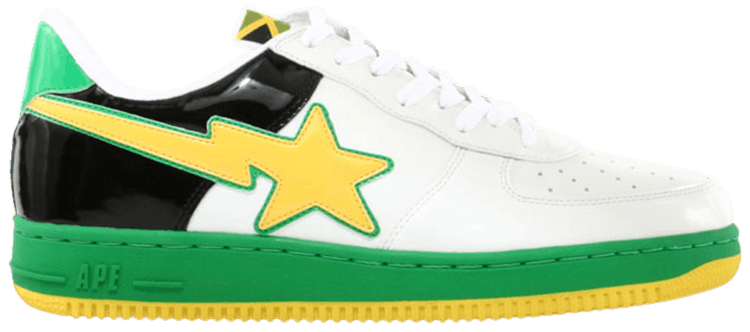 Bapesta FS 001 Low Masterpiece   Yellow Green