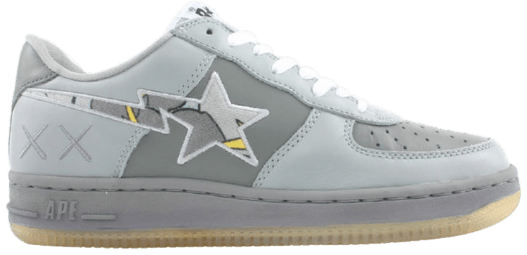 Kaws x Bapesta FS 001 Low Yellow Grey