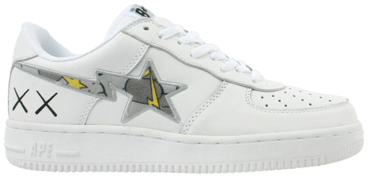 Kaws x Bapesta FS 001 Low Yellow Grey