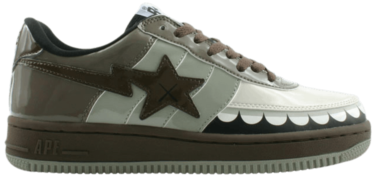 Kaws x Bapesta FS-029 Low 'Chompers - Brown'