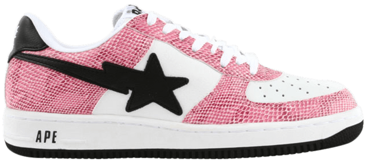 Bapesta FS 001 Low Pink Snake