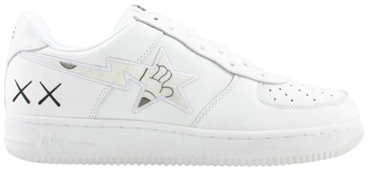 Buy Kaws x Bapesta FS 001 Low White 439 GOAT