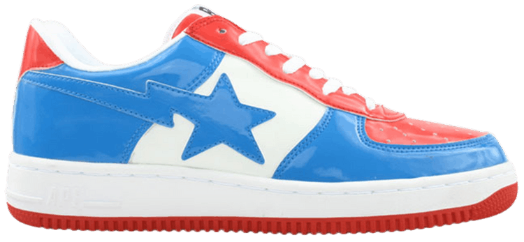 Bapesta FS 001 Low Blue White Red