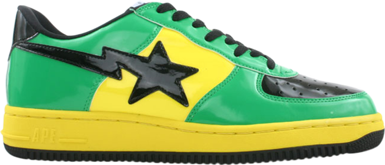 Bapesta FS 001 Low Green Yellow Black