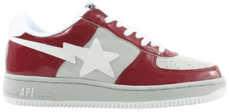 Bapesta FS 001 Low Burgundy Gray