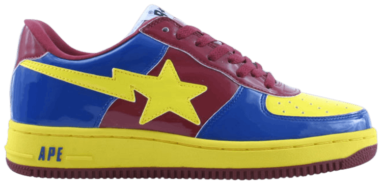 Bapesta yellow blue clearance