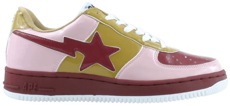 Bapesta FS 001 Low Pink Burgundy
