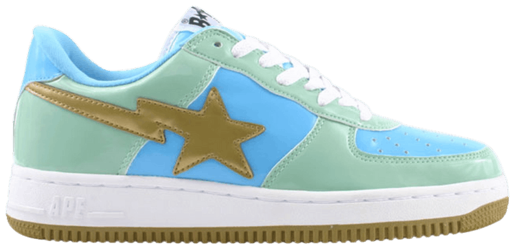 Bapesta FS 001 Low Gold Blue