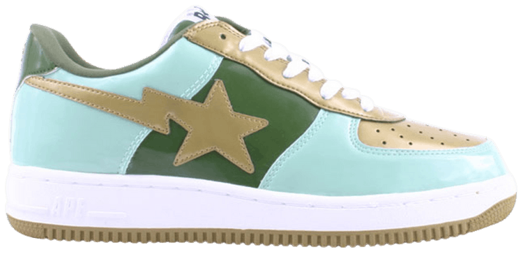 Bapesta FS 001 Low Gold Green