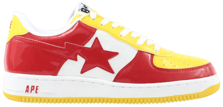 Bapesta FS 001 Low Red Yellow