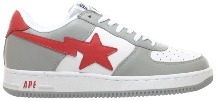 Bapesta FS 001 Low Gray Red