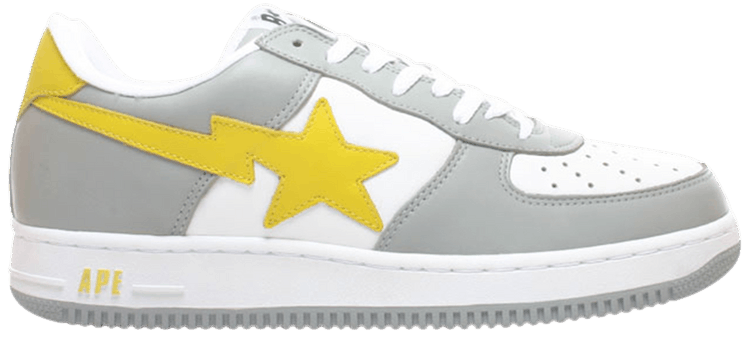 Bapesta FS 001 Low Gray Yellow