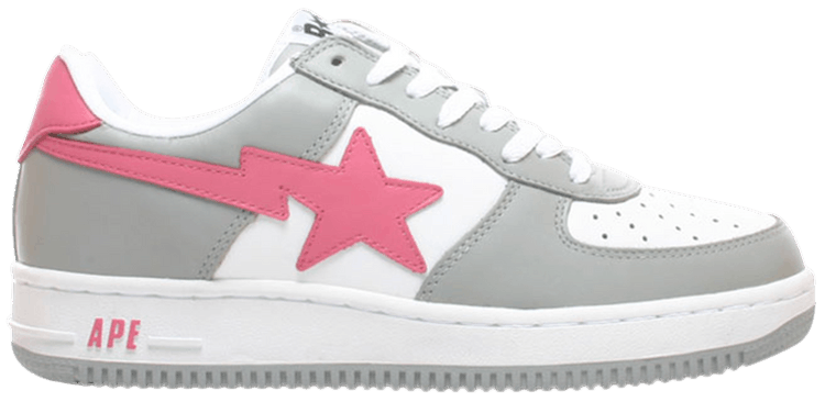 Bapesta FS 001 Low Grey Pink