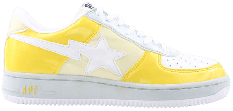 Bapesta FS 001 Low Yellow Light Grey