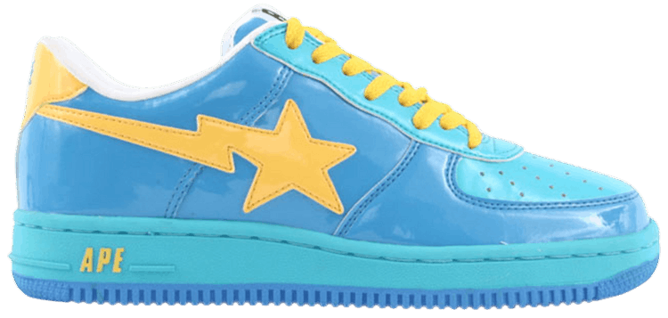 Bapesta yellow blue discount