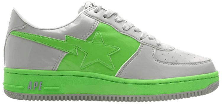Bapesta FS 001 Low Grey Lime Green