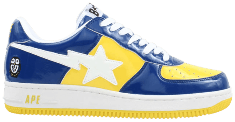 Bapesta FS 001 Low Yellow Navy Blue