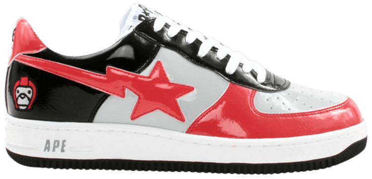 Bapesta FS 001 Low Red Grey