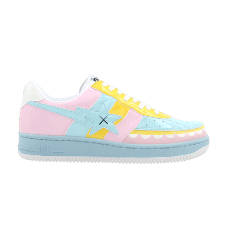 Buy Kaws x Bapesta FS 029 Low Chompers Sax Pink 621 GOAT