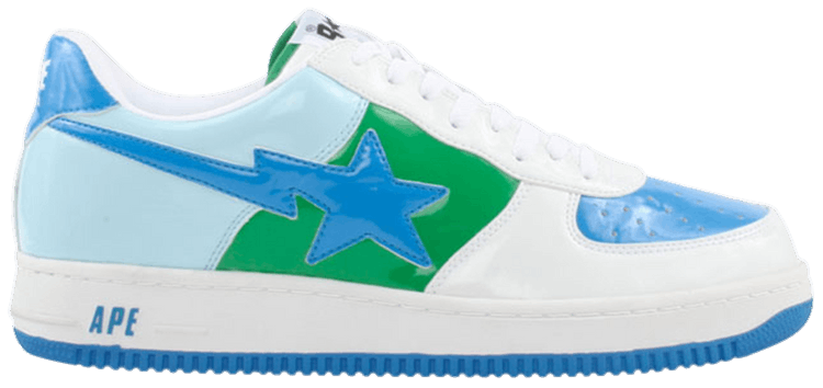 Bapesta FS 001 Low White Blue Green