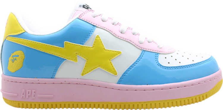 Bapesta FS-001 Low 'Light Blue Pink Yellow'