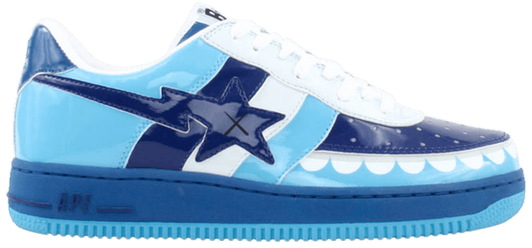 Kaws x Bapesta FS 029 Low Chompers   Blue