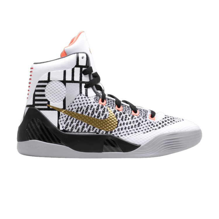 Kobe 9 white and gold shop