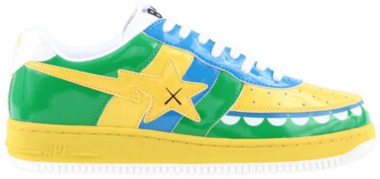 Buy Kaws x Bapesta FS-029 Low 'Chompers - Yellow Green Buy Kaws x Bapesta FS-029 Low 'Chompers - Yellow Green
