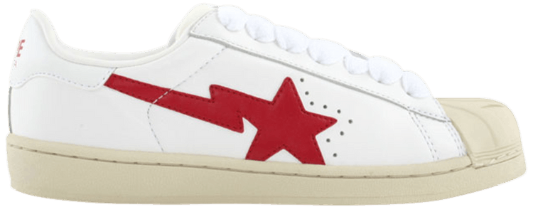 BAPE Skullsta FS 004 Low White Red