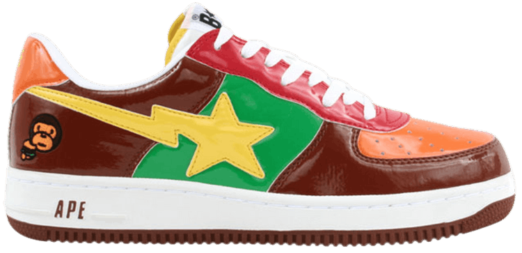 Bapesta FS 001 Low Brown Yellow