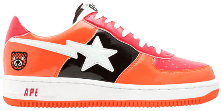 Bapesta FS 001 Low Orange Red