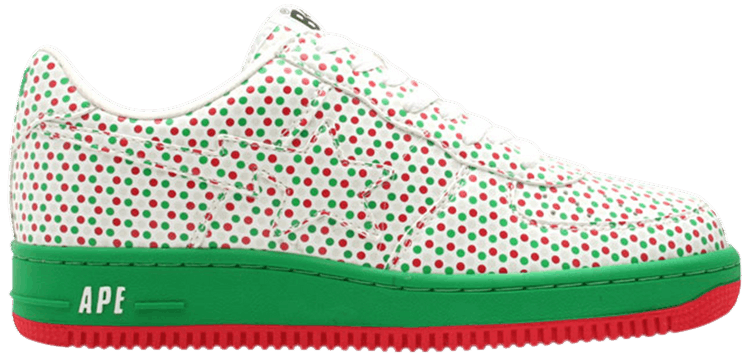 Bapesta FS 001 Low Green Red Polka Dots