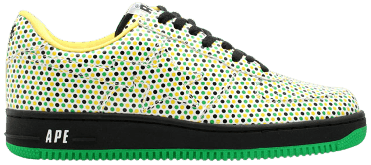 Bapesta FS 001 Low Green Polka Dots