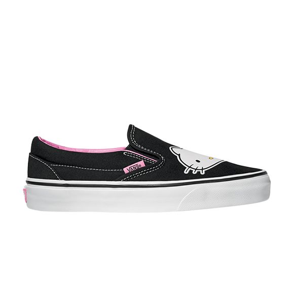 Pre-owned Vans Classic Slip-on Hello Kitty Pink/ True White