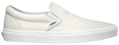 Vans Classic Slip on Premium Leather White