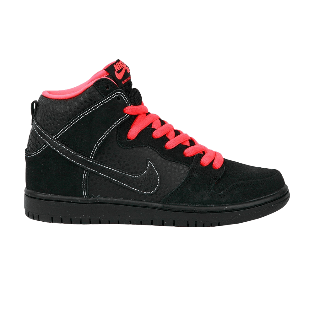 nike dunk high rouge noir