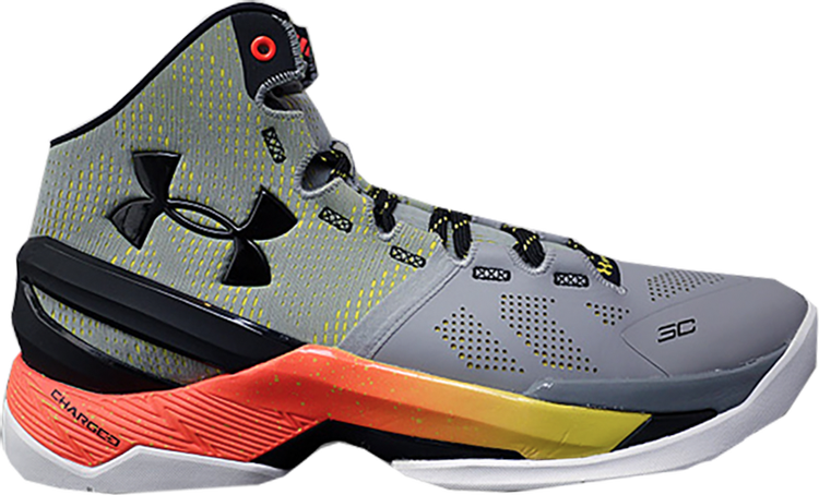 Under Armour Curry 2 Low FloTro Basketball Shoes in Grey/Black Size 11.5