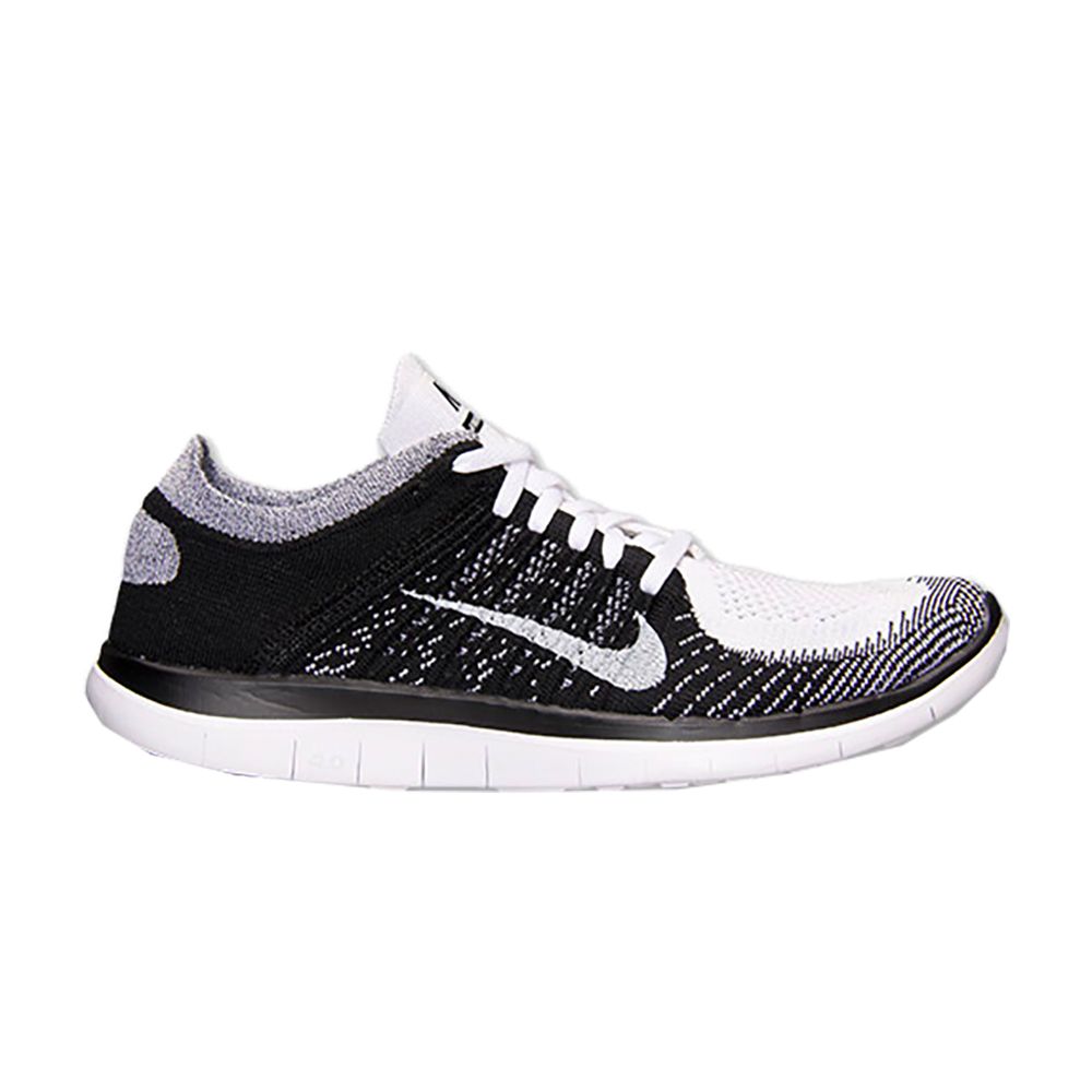 Nike Wmns Free Flyknit 4.0 'White Black' | Women's Size 10