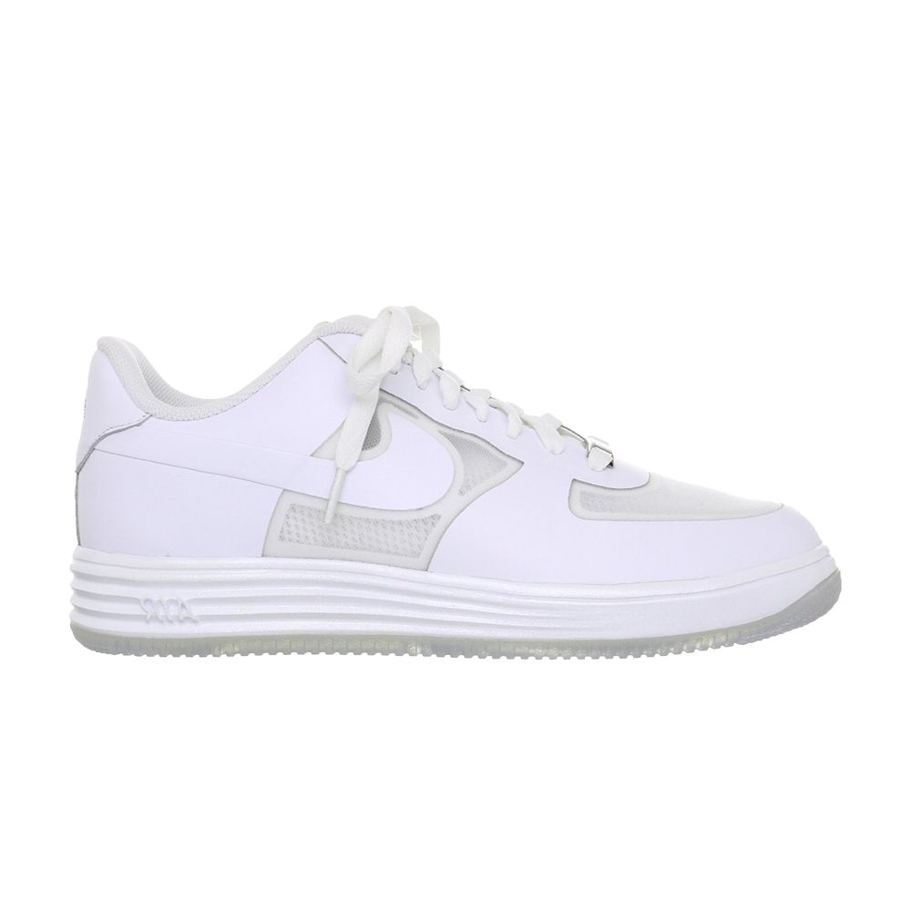 Nike Lunar Force 1 Fuse Leather | White | Men's Size 8.5 - 599839-100