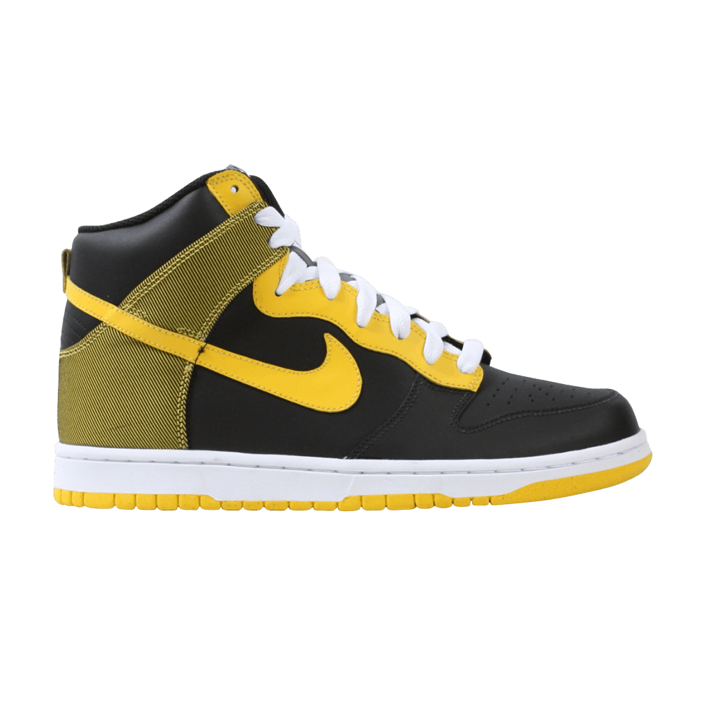 dunk high black yellow
