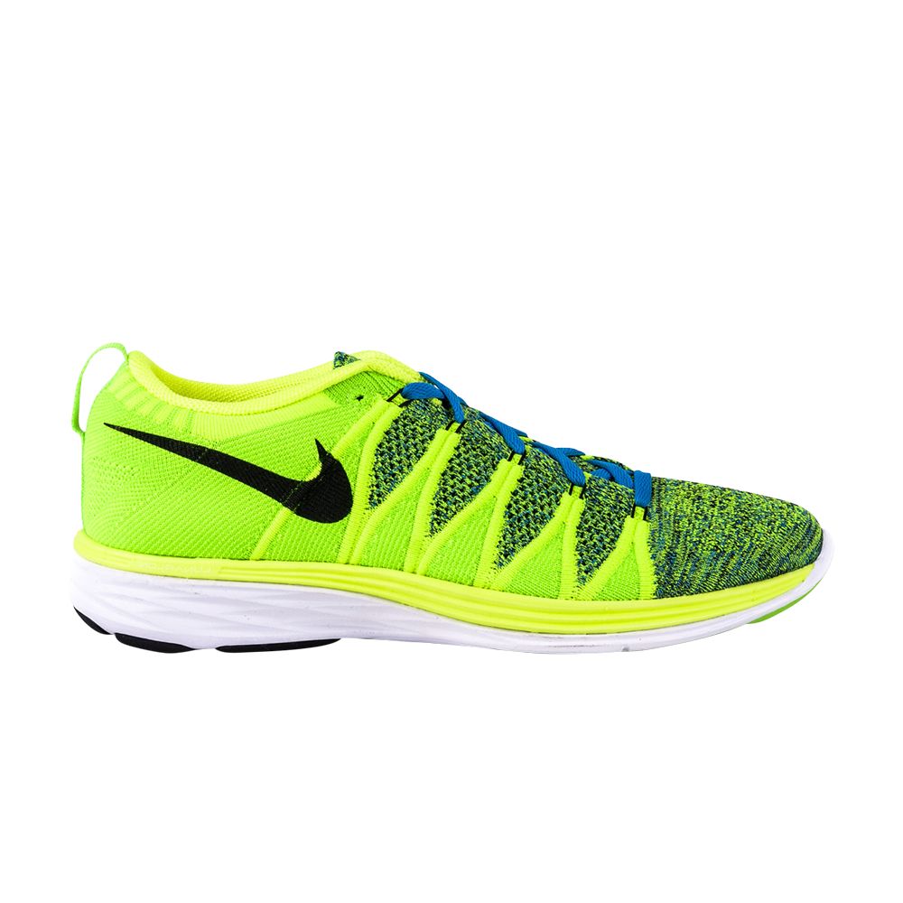 Nike Flyknit Lunar 2 | Green | Men's Size 14 - 620465-701