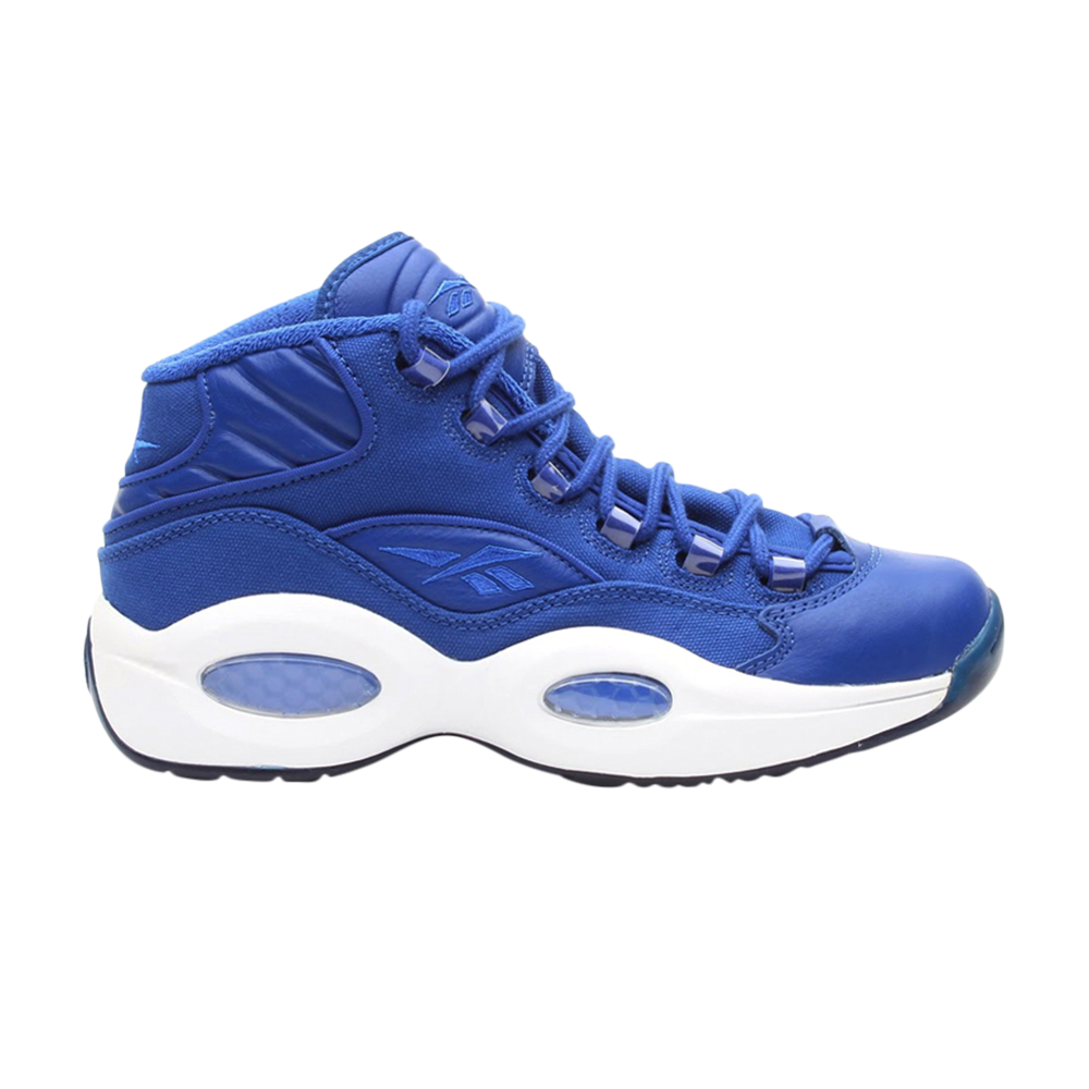 Pre-owned Reebok Question Mid 'canvas' In Blue