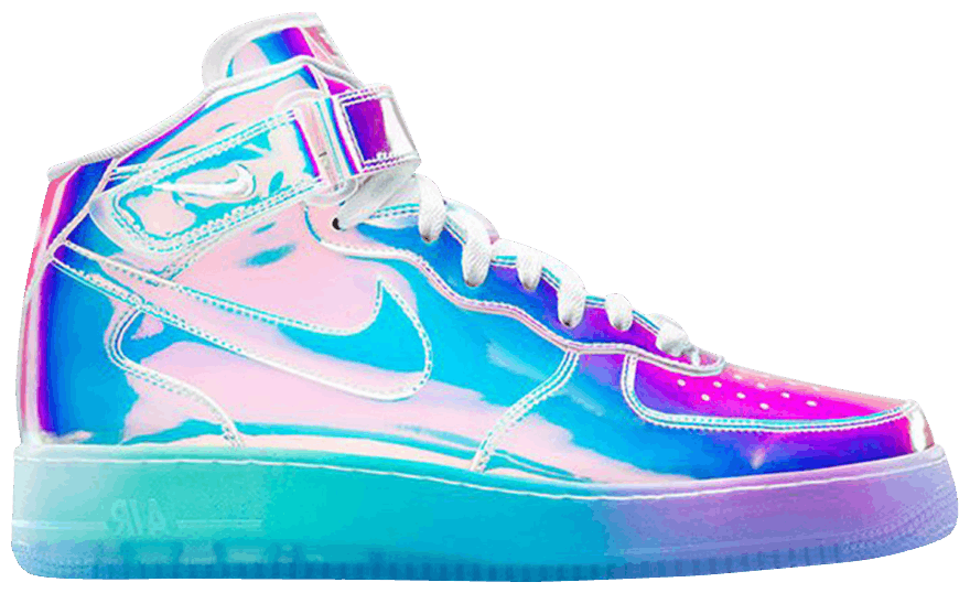 womens iridescent air force 1