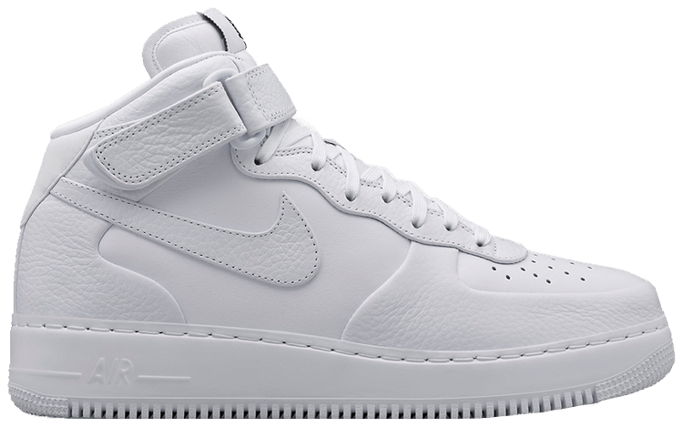 Nikelab air force deals 1 textured-leather high-top sneakers