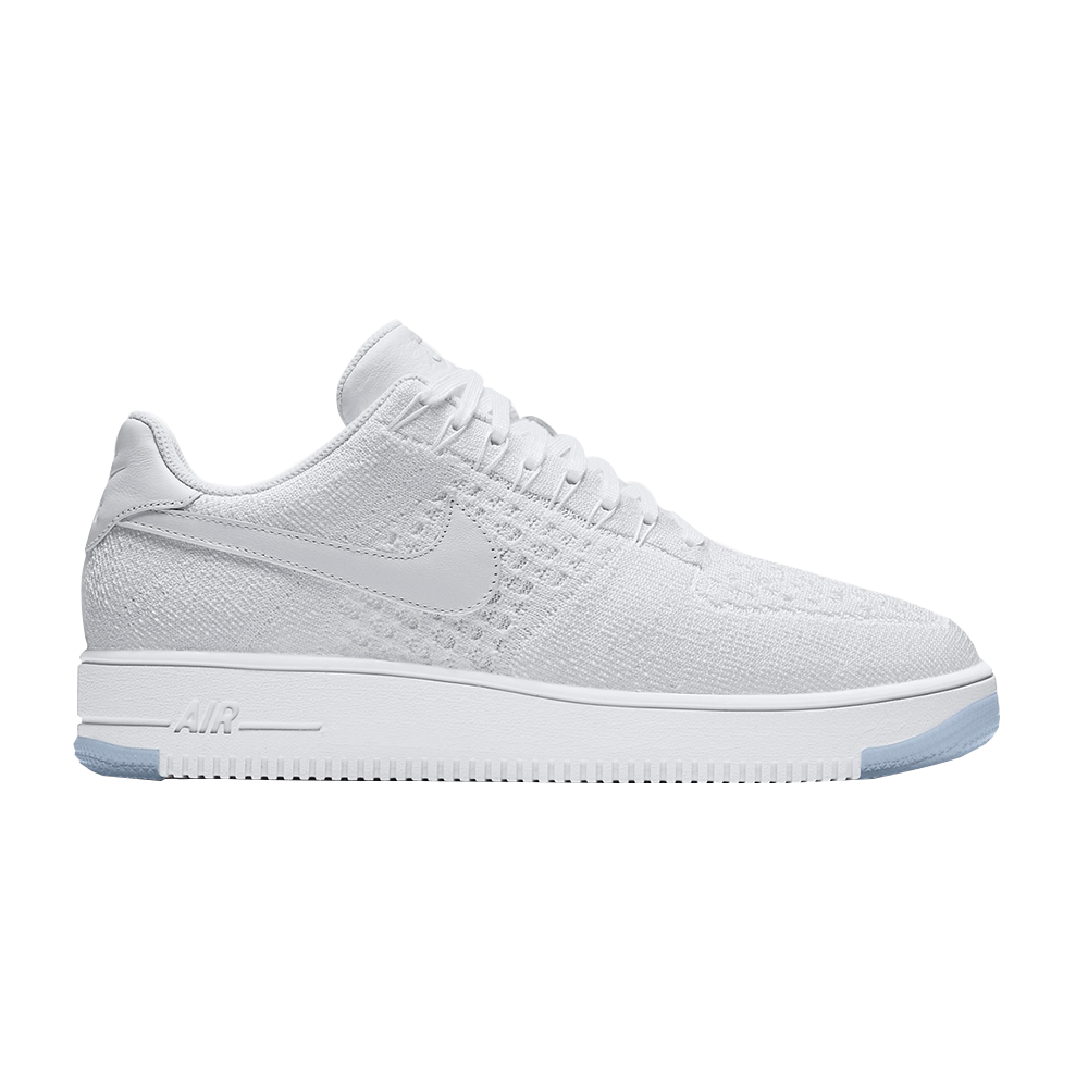 white flyknit air force 1 low
