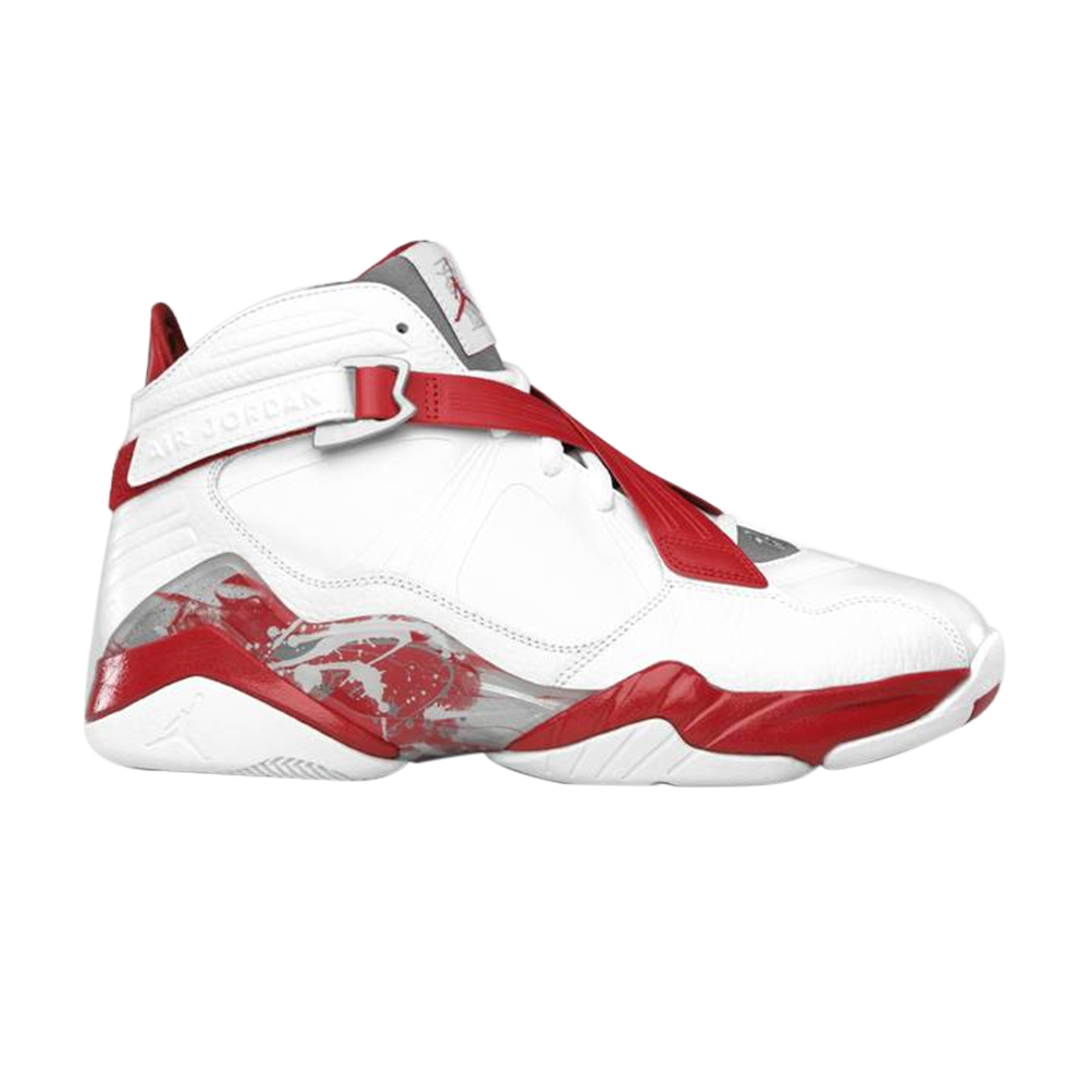 jordan 8 red and white