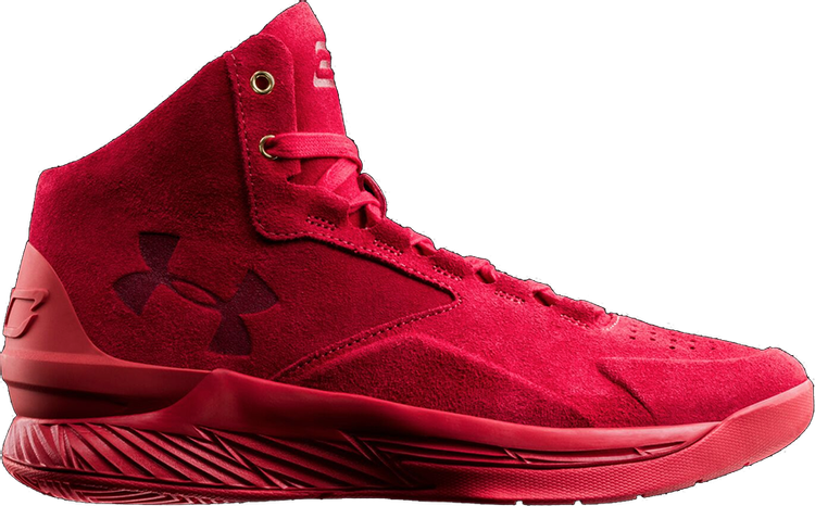 Curry 1 Lux Mid Suede 'Triple Red' GOAT