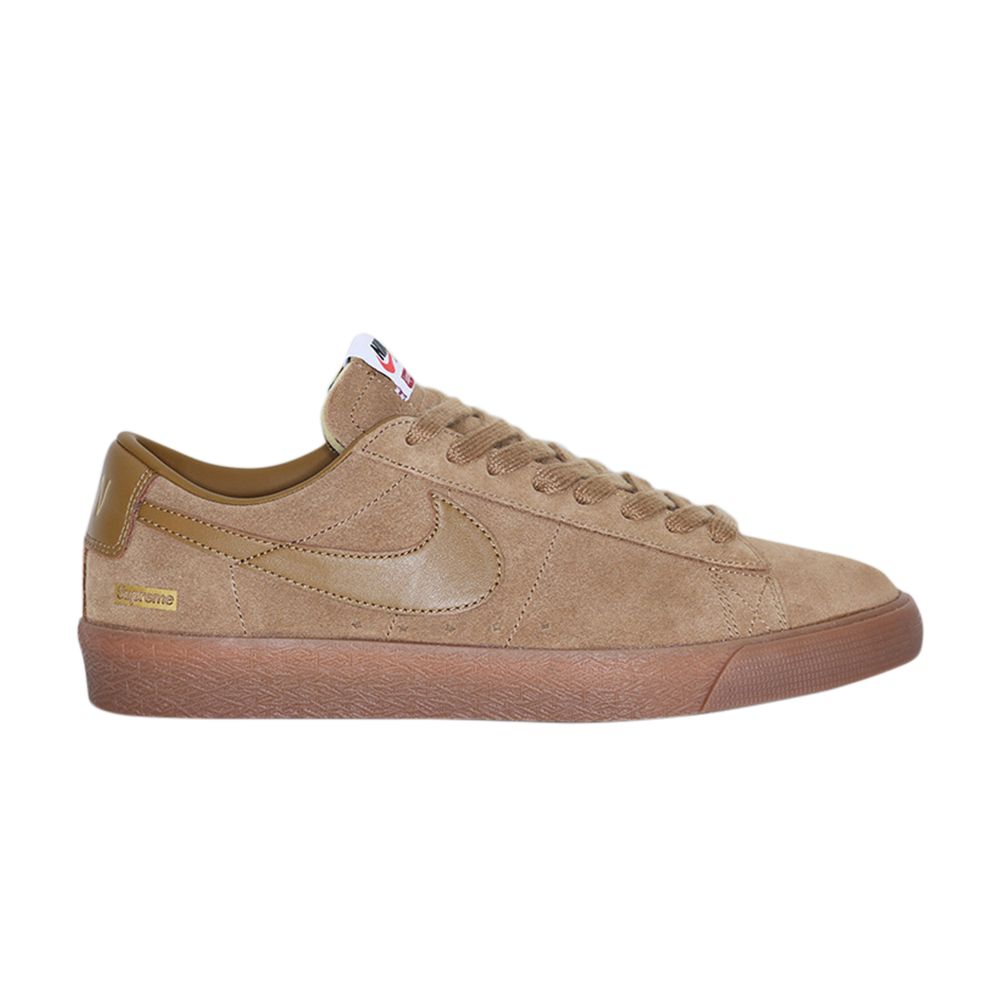 Nike Supreme x SB Blazer Low GT 'Golden Beige' | Brown | Men's Size 10